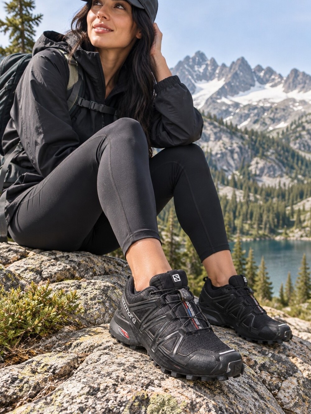 Salomon Speedcross 4 Women’s 9 Black Trail Running Gorpcore Shoes